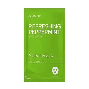 Glam Up Refreshing Peppermint Sheet Mask..Lot of 8